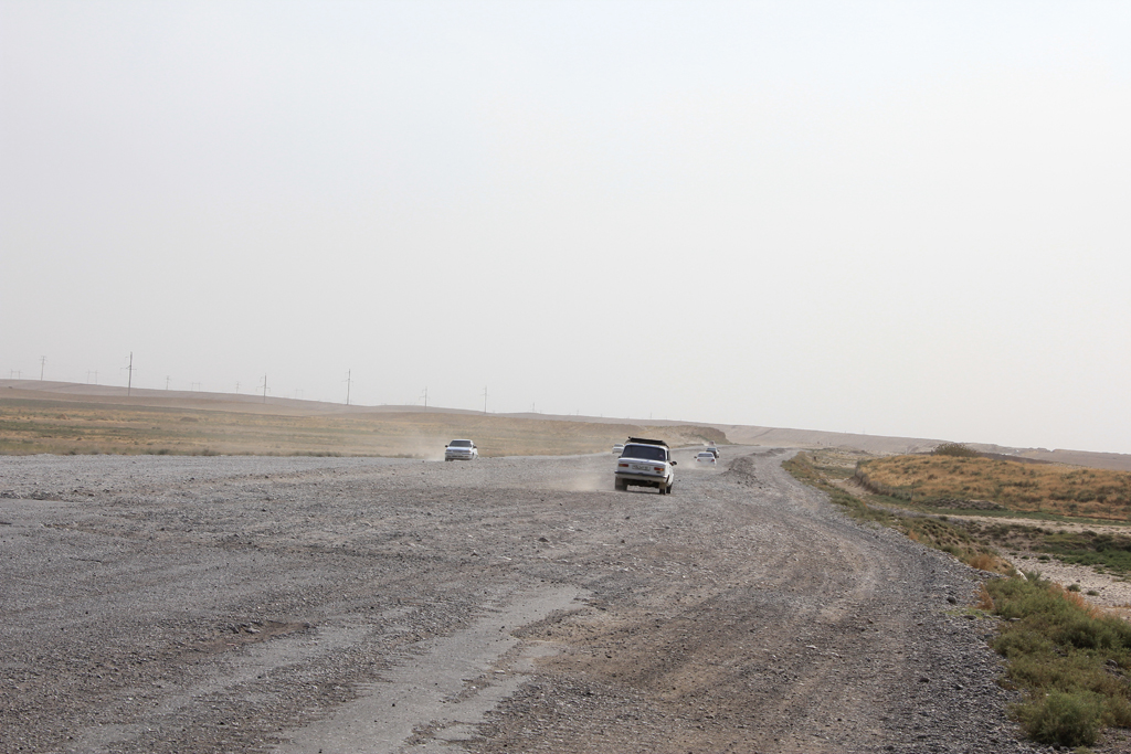 Street conditions were bad in Uzbekistan too